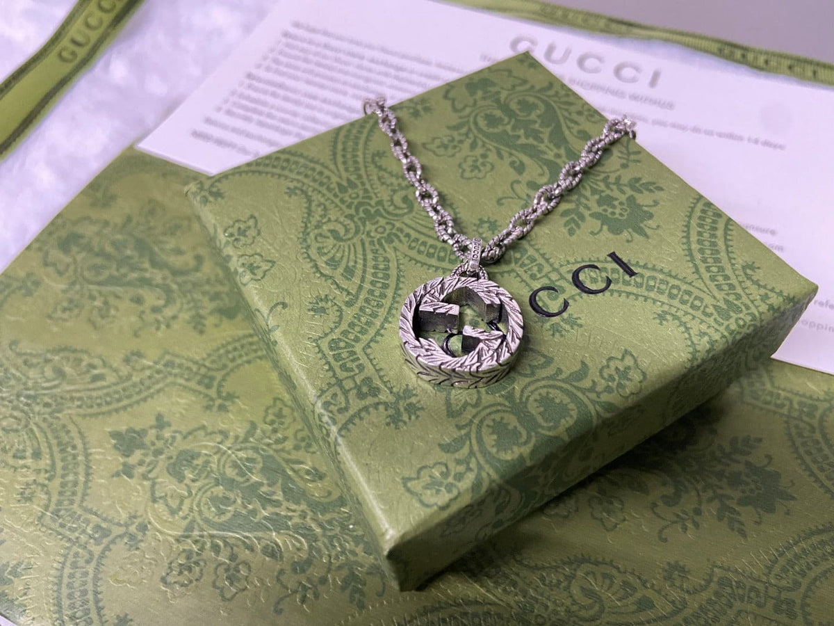 Double Gucci Interlocking Gucci Pendant Necklace